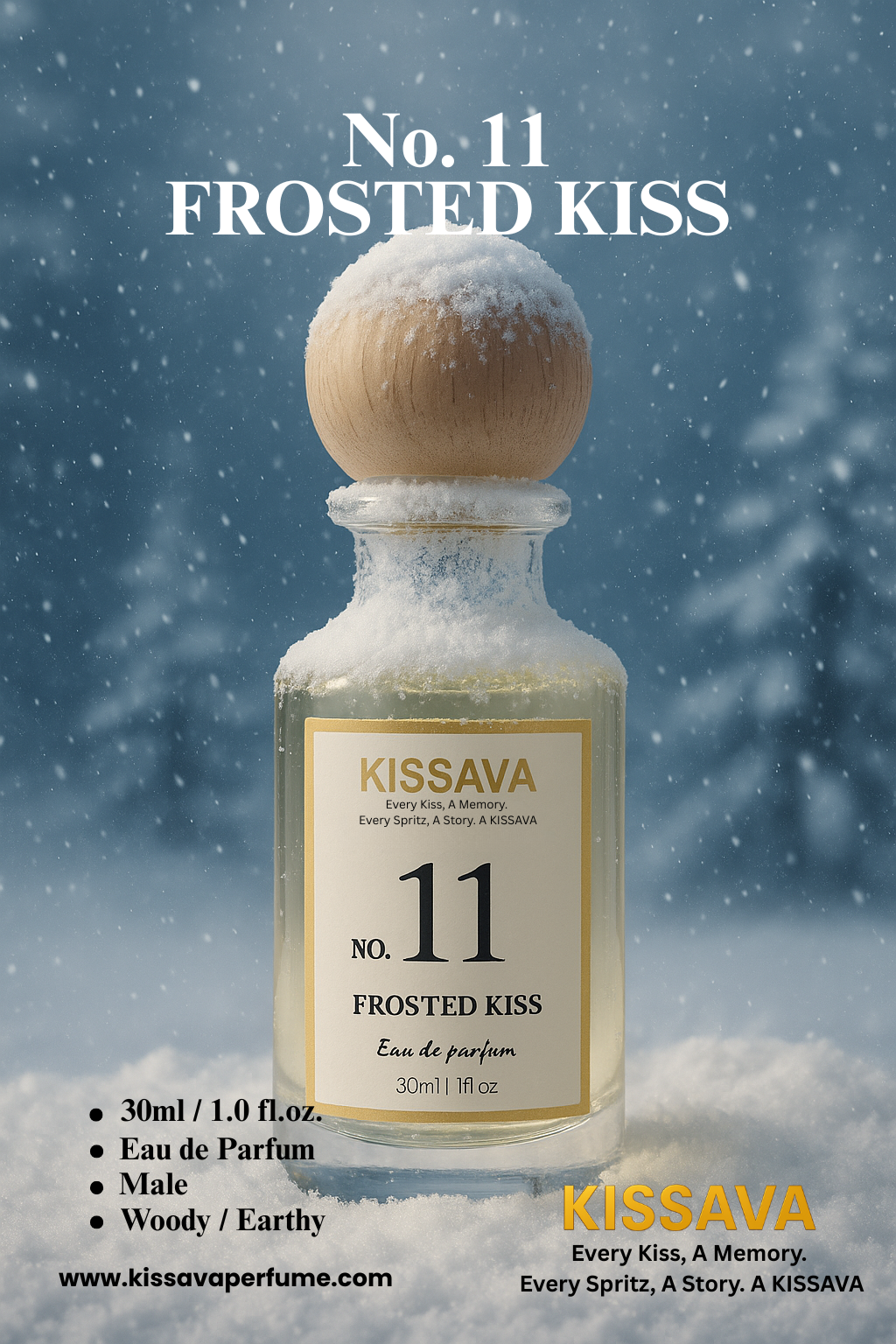 NO.11 - FROSTED KISS - 30ml - Kissava Perfume