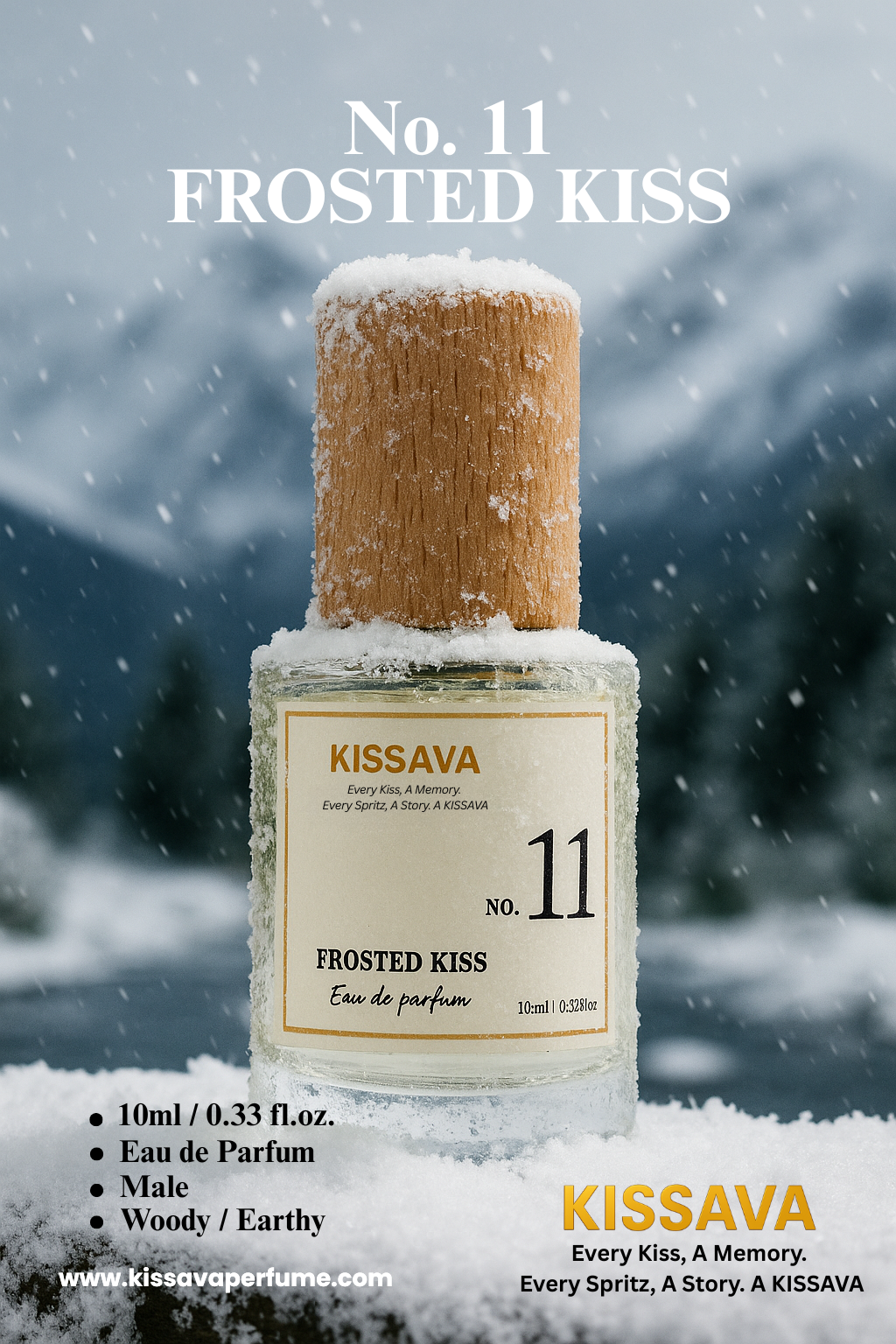 NO.11 -  FROSTED KISS - 10ml - Kissava Perfume