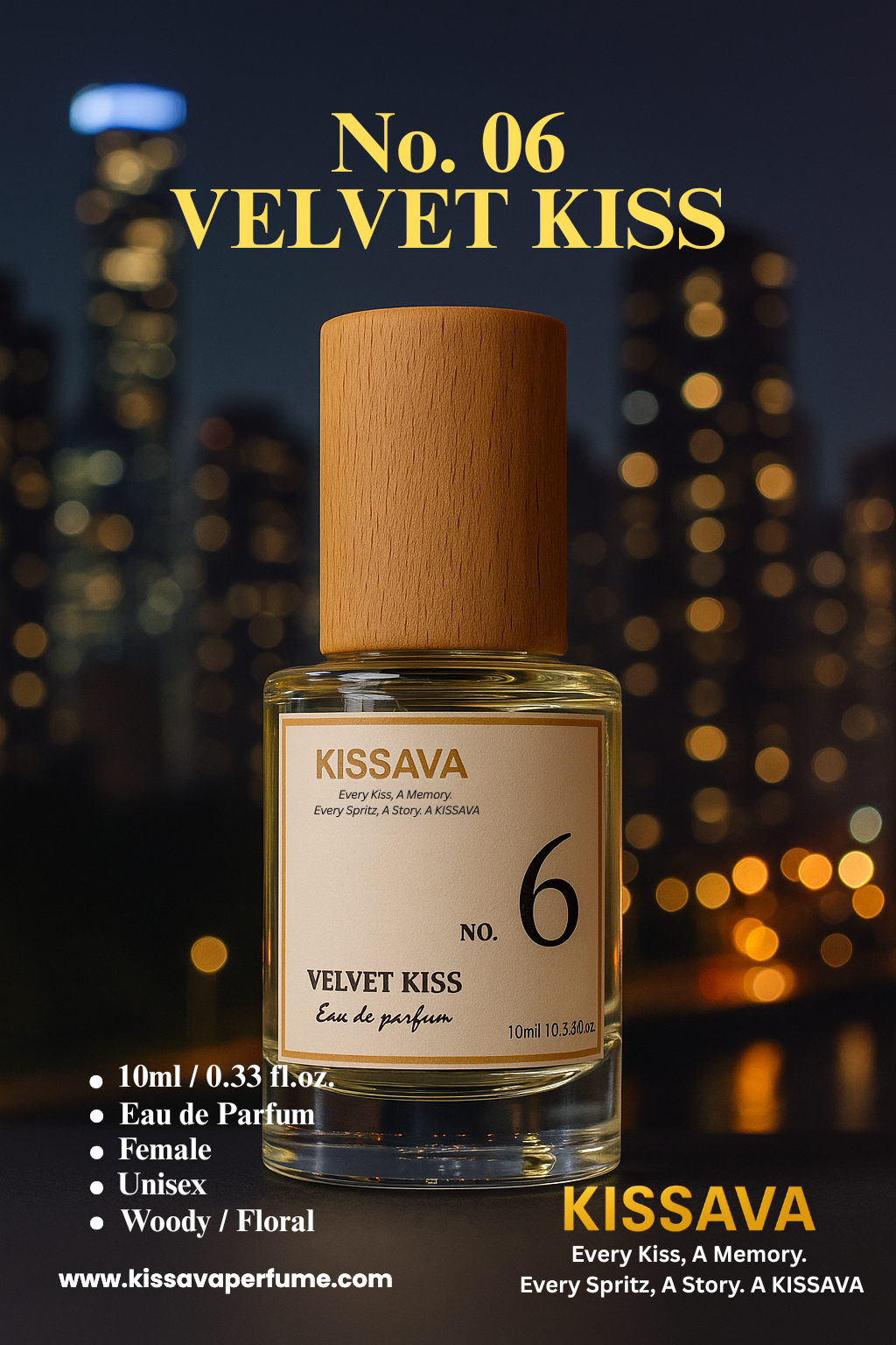 NO.06 -  VELVET KISS - 10ml - Kissava Perfume