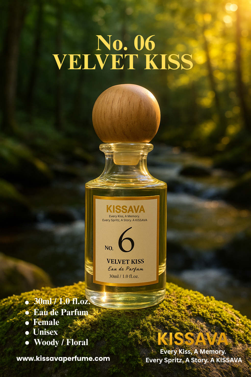 NO.06 -  VELVET KISS - 30ml - Kissava Perfume
