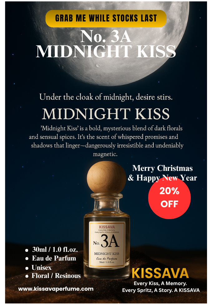 NO.3A -  MIDNIGHT KISS - 30ml - Kissava Perfume